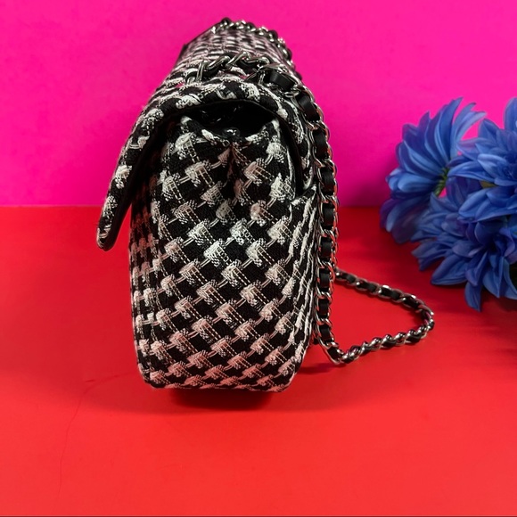 💔SOLD! NWT KARL LAGERFELD DOUBLE FLAP DOUBLE CHAIN 2 WAY BAG - Picture 8 of 16